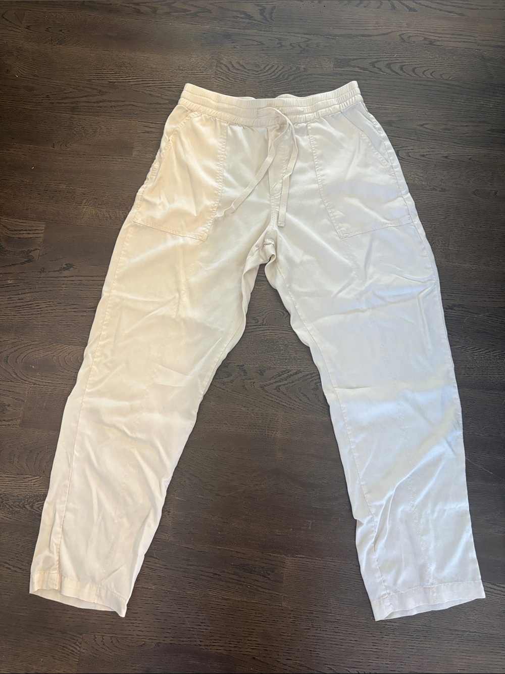JETTY Women’s Cream Drawstring Casual Pants‎